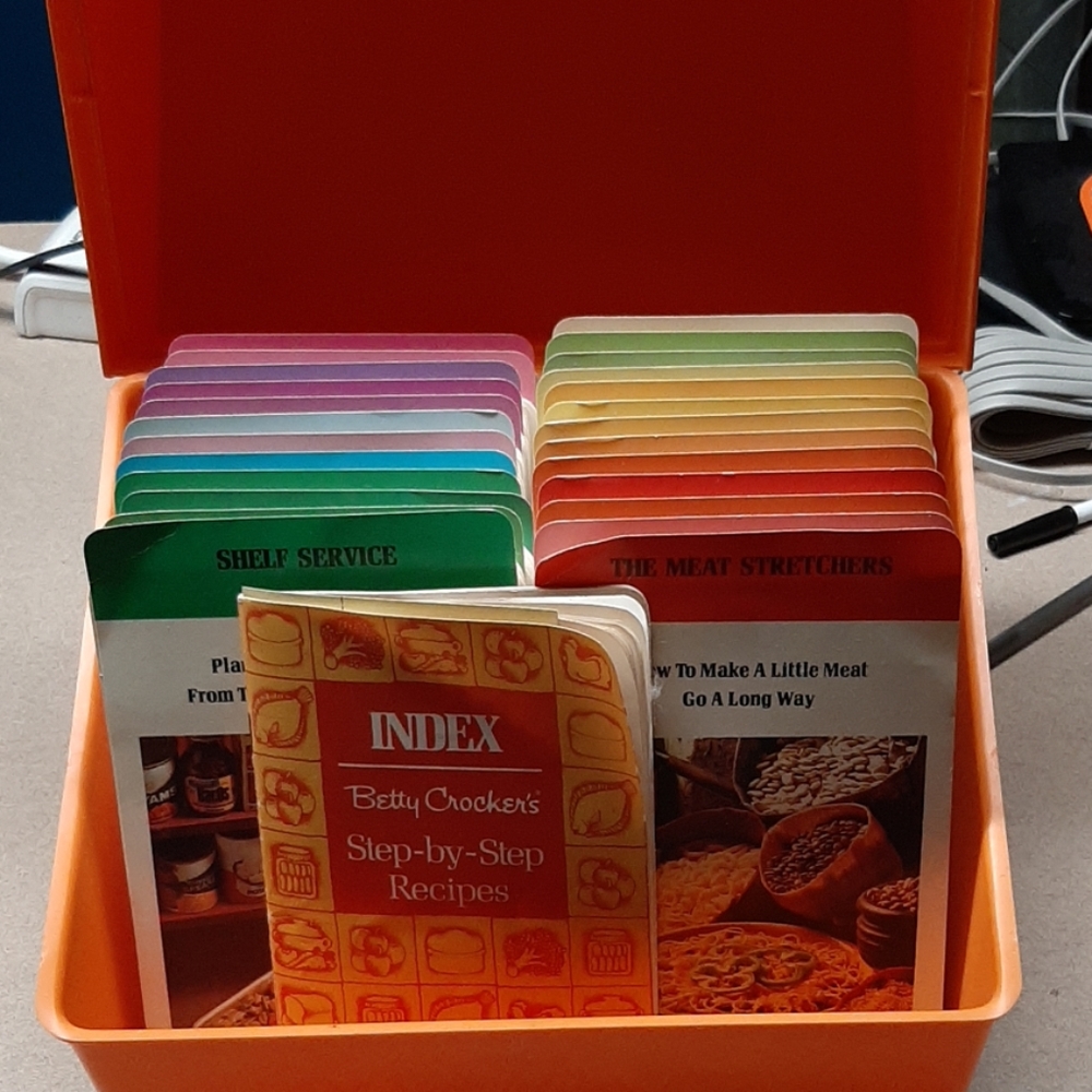 Betty Crocker Recipe Box Vintage 1970's
